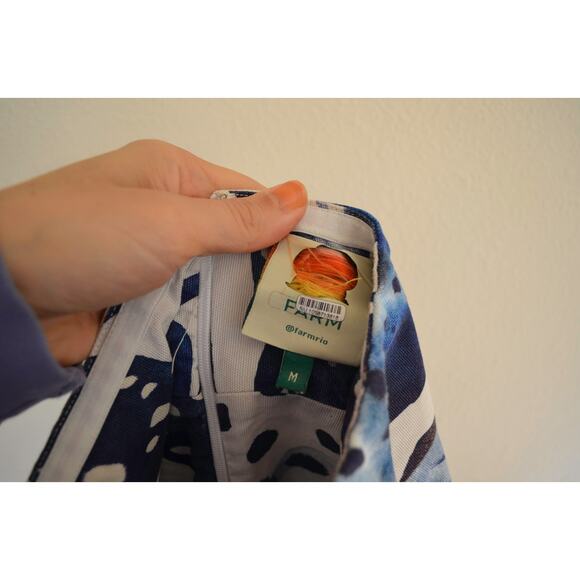 Farm Rio / Mantas Strapless Maxi Jumpsuit Medium - Picture 6 of 8